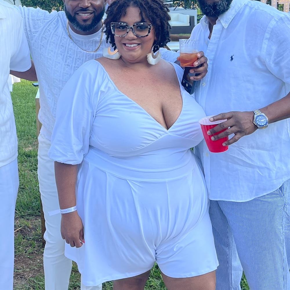 REBDOLLS On top of the world peasant wide leg romper